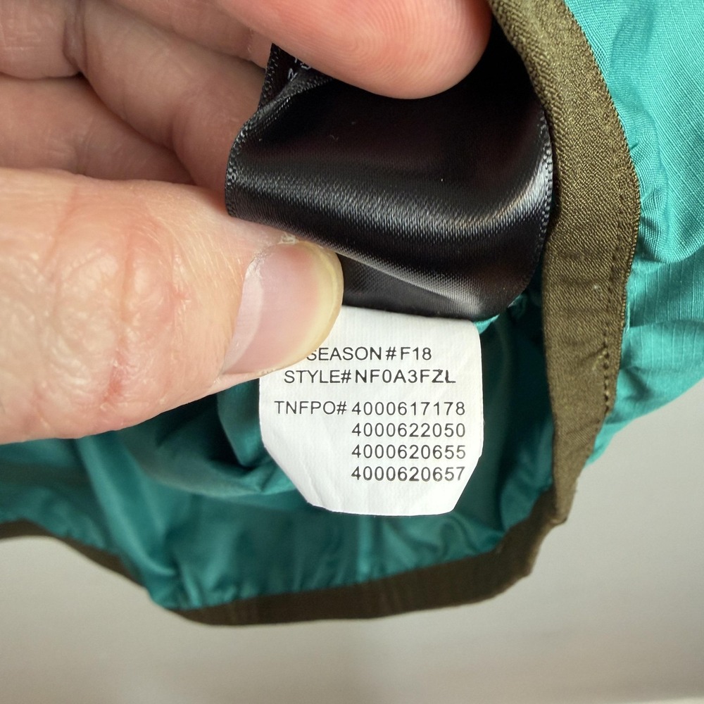 The North Face Windwall Jacket Mens Medium Blue Hooded Half Zip Windbreaker‎ - Picture 11 of 12